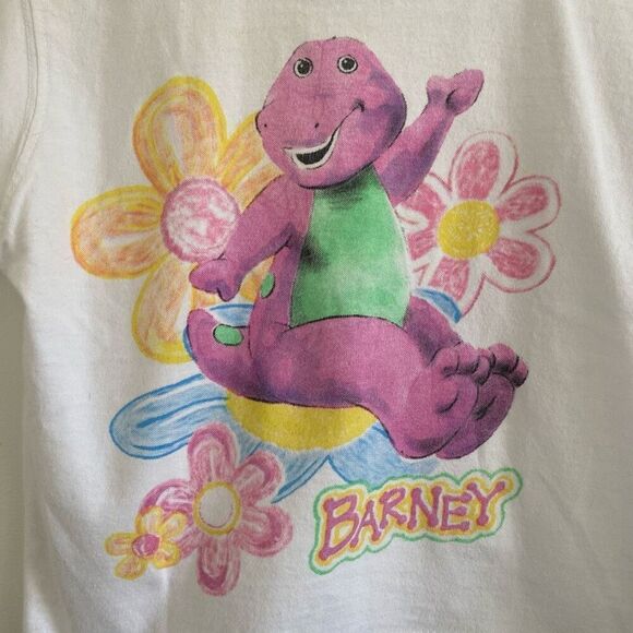 Vintage Barney & Florals Graphic T-Shirt - Picture 3 of 7